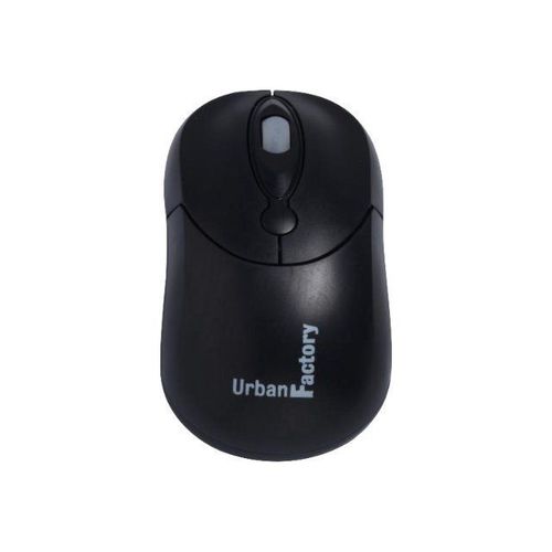 Urban Factory Big Crazy Mouse - Souris - filaire - USB - noir