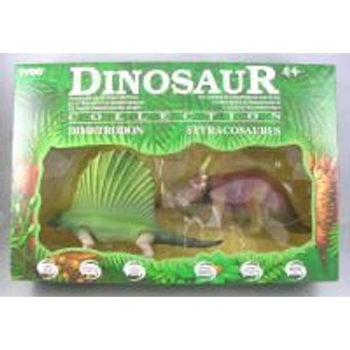 Tyco Dinosaure Collection 1/24 - Dimetrodon Et Styracosaurus