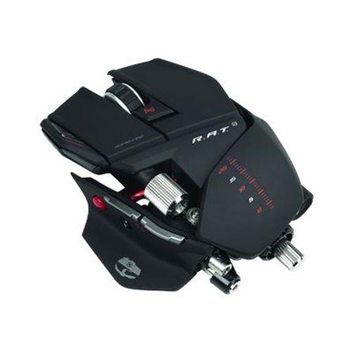 Mad Catz R.A.T.9 - Souris - laser - sans fil - 2.4 GHz - récepteur sans fil USB - noir mat