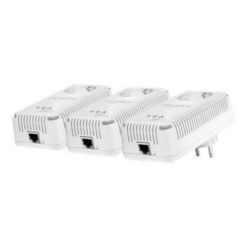 devolo dLAN 500 AVplus Network Kit - Kit de réseau - pont - HomePlug AV (HPAV) - Branchement mural (pack de 3)