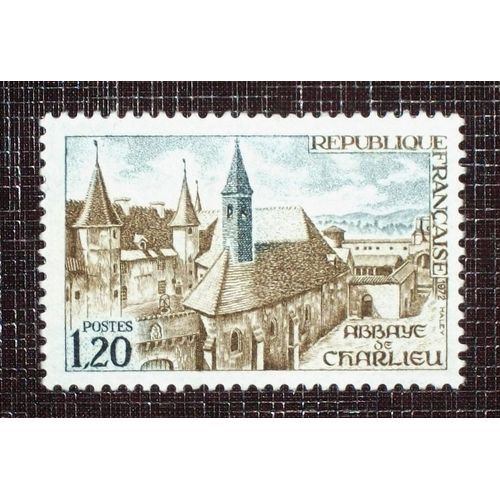 France N° 1712 Neuf Sans Charnière De 1972 - 1f20 « Abbaye De Charlieu »