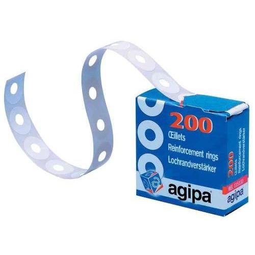 Apli-Agipa - Agipa Oeillets De Renforcement, Blanc, Diamètre: 15 Mm Autocolla...