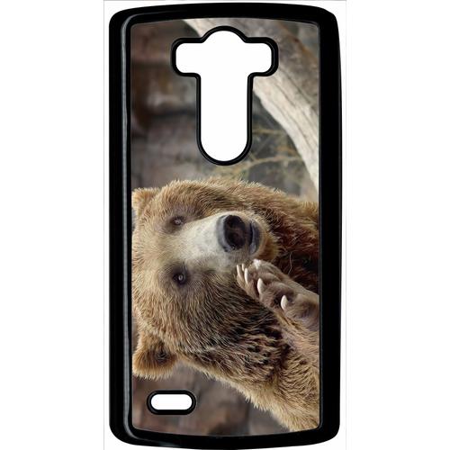 Coque Lg G3 - Gros Ours Brun - Noir