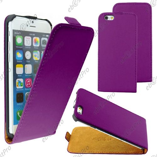 Ebeststar ® Etui Pu Cuir Rabattable Housse Coque Ultra Slim Pour Apple Iphone 6 Plus Écran 5,5", Couleur Violet + Film Protection D'écran