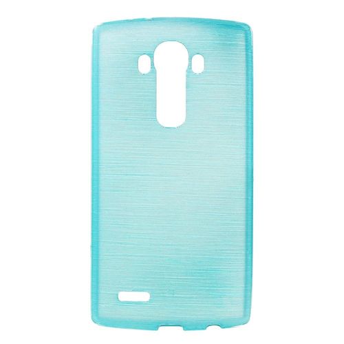 Coque Souple En Gel Effet Métallisé Pour Lg-G4 Coloris Bleu