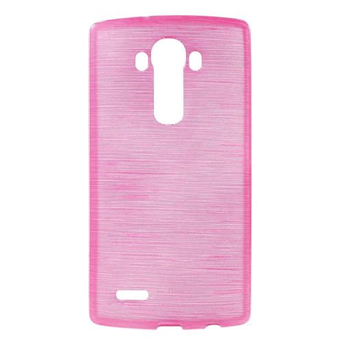 Coque Souple En Gel Effet Métallisé Pour Lg-G4 Coloris Rose