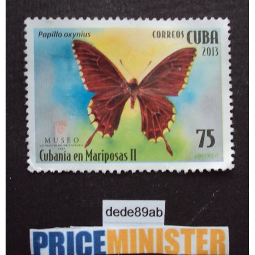 Cuba.. 75 Correos Cuba . Papillon : Papillo Oxynius . Non Oblitéré .