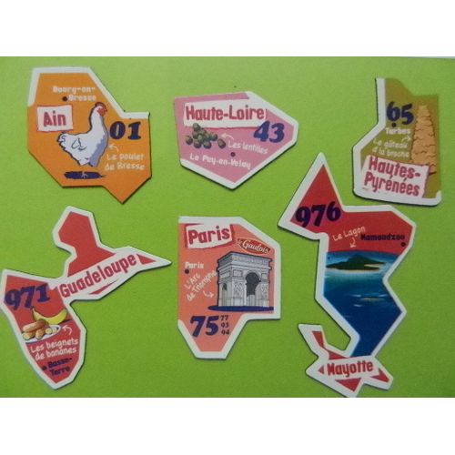 10 Magnets Le Gaulois Nouvelle Collection 2014 (Bord Blanc)