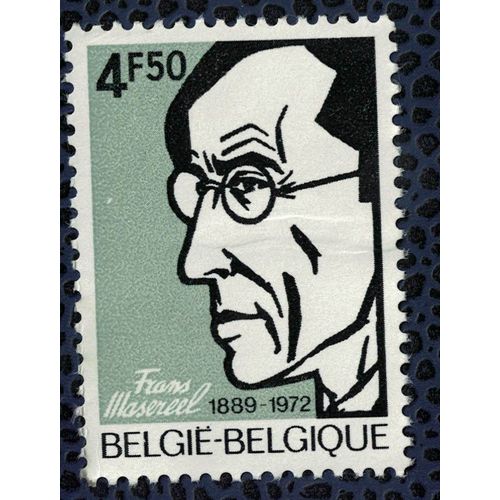 Belgique 1972 Sans Gomme Used Frans Masereel Graveur