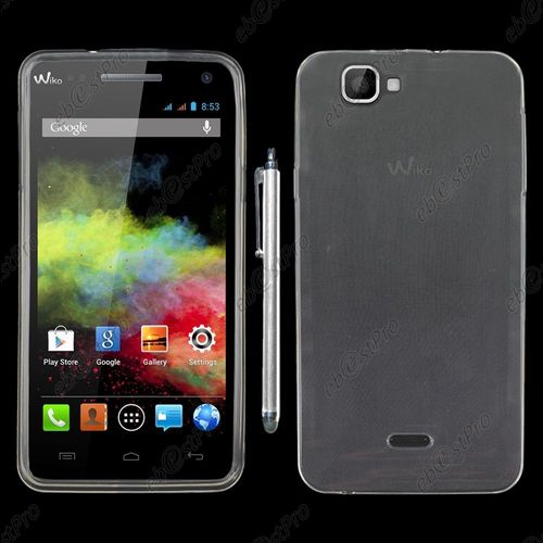 Ebeststar ® Housse Etui Coque Silicone Gel Tpu Souple Ultra Fine 0,5mm Pour Wiko Rainbow, Rainbow 4g, Couleur Transparent + Stylet + Film Protection D'écran