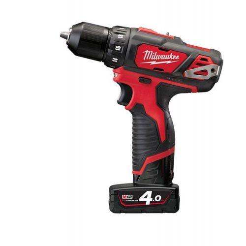 Perceuse visseuse sans fil compacte 12V livrée avec 2 batteries 4Ah Li-Ion en coffret M12BDD-402C MILWAUKEE 4933441925