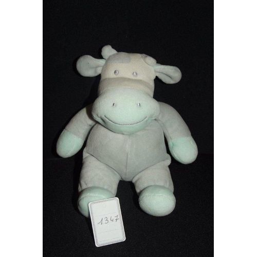 Doudou Nicotoy Vache Bleu 20cms