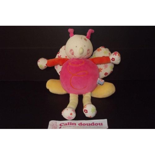 Doudou Sucre D Orge Papillon Rose Spirale Jaune Fleur