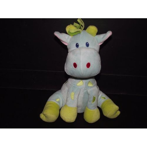 Doudou Orchestra Girafe Bleu Vert Assis 25cms