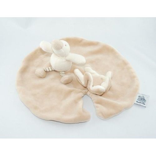 Doudou Moulin Roty Canard Edouard Marron Plat Fleur