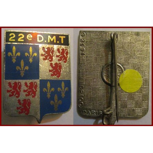 Insigne 22° Division Militaire Territoriale