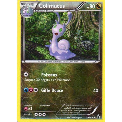 Carte Pokémon 73/106 Colimucus 80 Pv - Reverse Xy Étincelles Neuf Fr