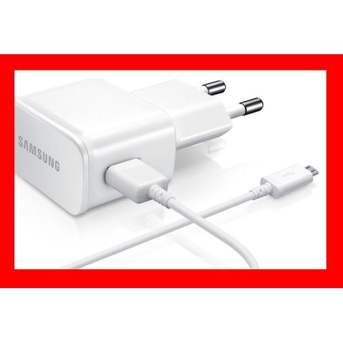 Chargeur En 2 Parties Blanc Pour Samsung Gt-C3595