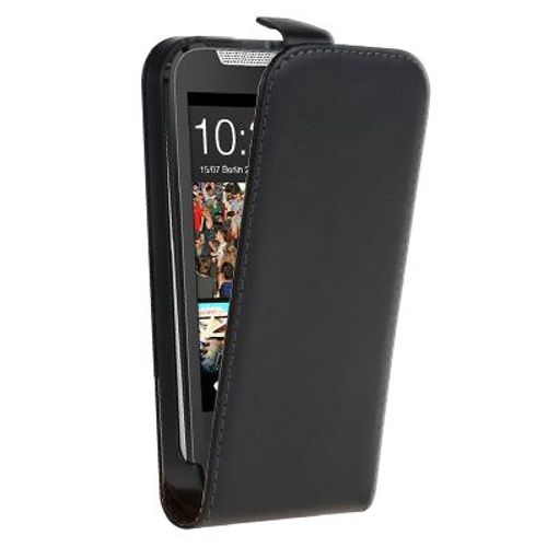 Etui Portefeuille Rabat Simili Noir Pour Htc Desire 310