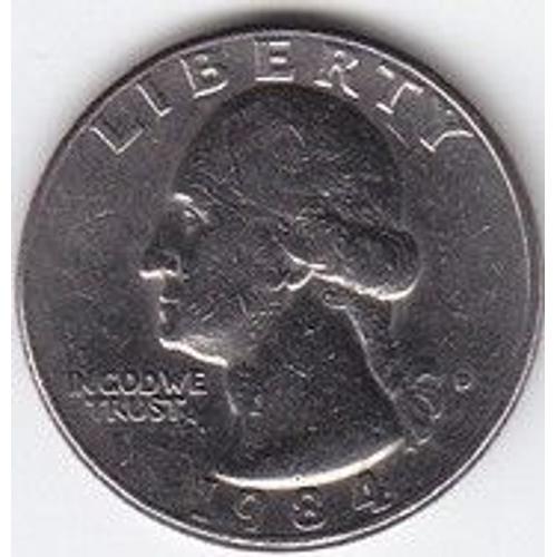 Pièce Quarter Dollar United States Of America 1984