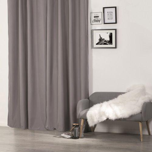 Rideau Isolant - 140 X 260 Cm. - Polyester - Gris