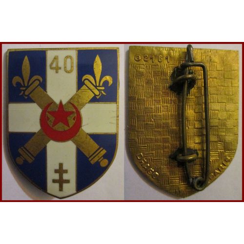 Insigne 40° Régiment D'artillerie
