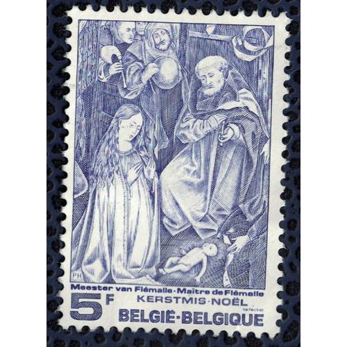 Belgique 1976 Sans Gomme Used Naissance Du Christ Robert Campin Dit Le Maître De Flémalle