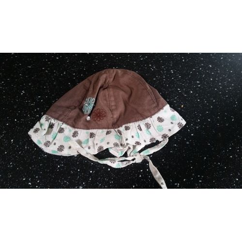 Chapeau Marron Vert Blanc 46 Cm