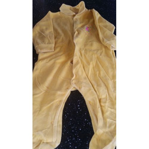 Pyjama Kimbaloo Grenouillère Jaune 12 Mois "Miss Lilly Est La Plus Jolie