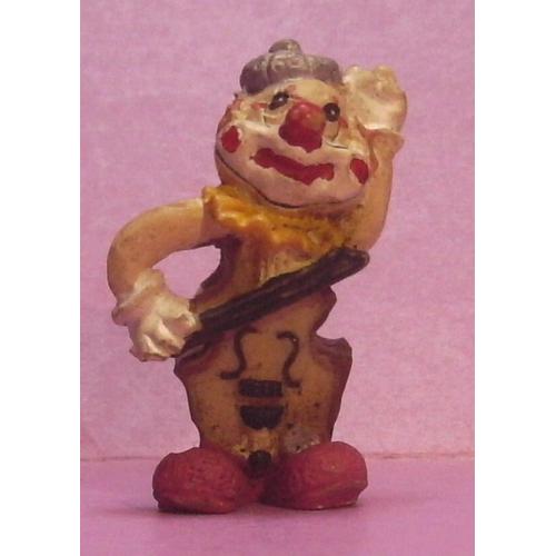 Figurine Clown Violon / Violoncelle - 4 Cm