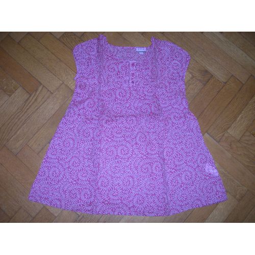Tunique Cfk Rose Fushia Imprimé Beige Taille 14 Ans