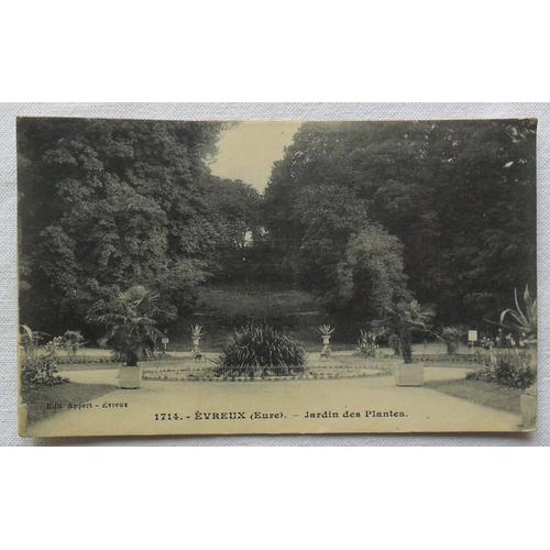 Carte Postale Ancienne (Cpa) - Évreux (Eure) - Référence N° 1714 - Jardin Des Plantes - Éditions Appert.