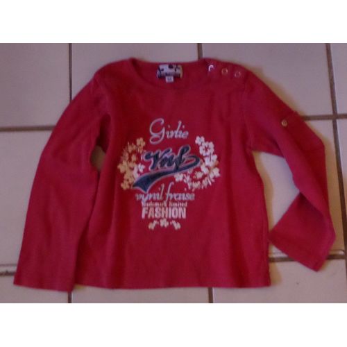 T-Shirt Vynil Fraise Fille
