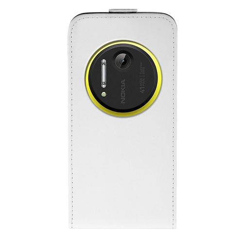 Nokia Lumia 1020-Etui-Simili-Cuir-Business Class-Blanc