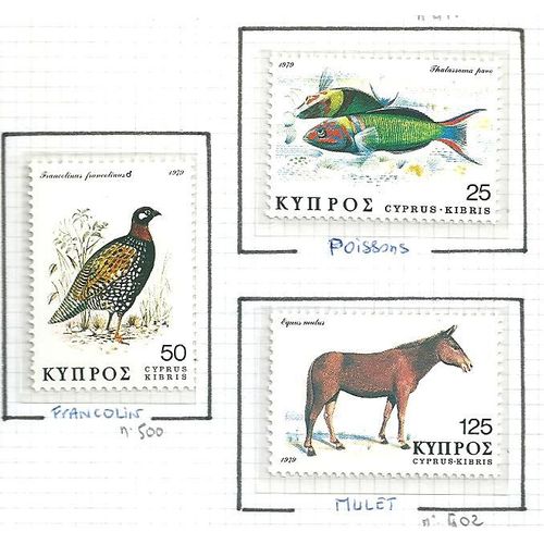 Chypre N° 499 À 501