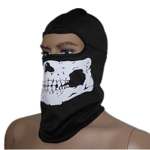 Cagoule Masque Skull Noir Squelette Protection Extensible Airsoft Sports Extremes...