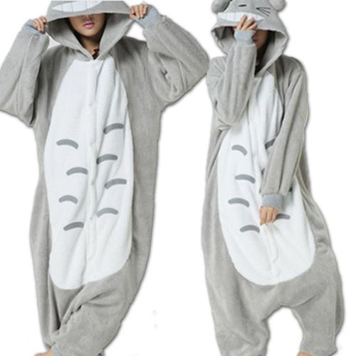 Manteau Kigurumi Pyjamas Unisexe Animal Animaux Combinaison Cosplay Adulte Costume Animaux Chat Style Totoro