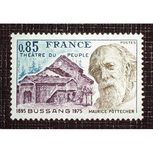 France N° 1846 Neuf Sans Charnière De 1975 - 85c « Théâtre Du Peuple De Bussang » 