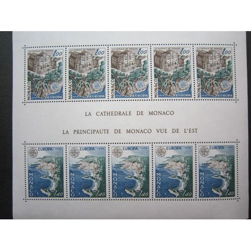 Monaco. Bloc N° 14. (1978). Europa