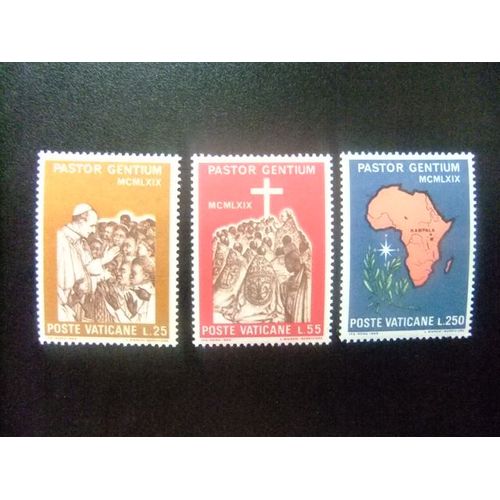 Vatican (Cité Du) - Vaticano Año 1969 - Voyage De S.S. Paul Vi Dans En Ouganda - Yvert & Tellier Nº 491 / 493 **Mnh 
