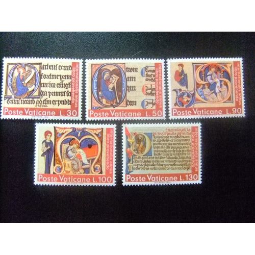 Vatican 1972 - Année Internationale Du Livre - Yvert & Tellier Nº 542 / 546 **Mnh