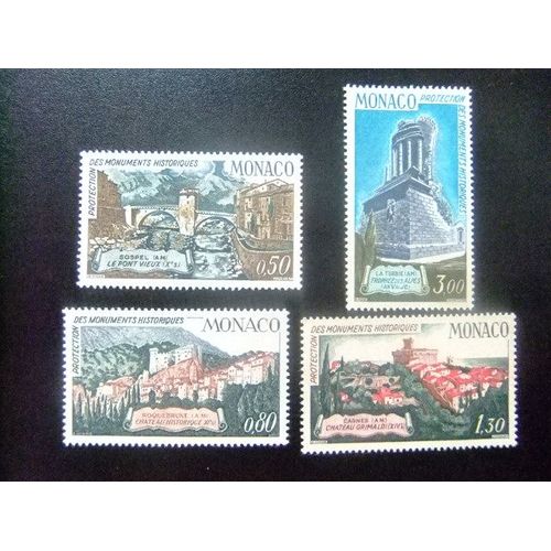 Monaco 1971 Monumentos Historicos Yvert &tellier Nº 851 - 854 ** Mnh