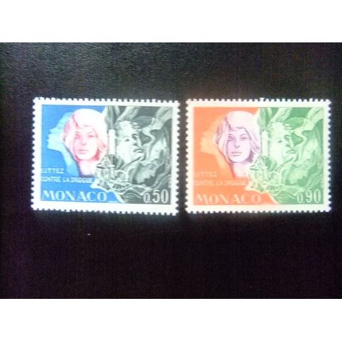 Monaco 1973 Lucha Contra La Droga Yvert &tellier Nº 931 - 932 ** Mnh