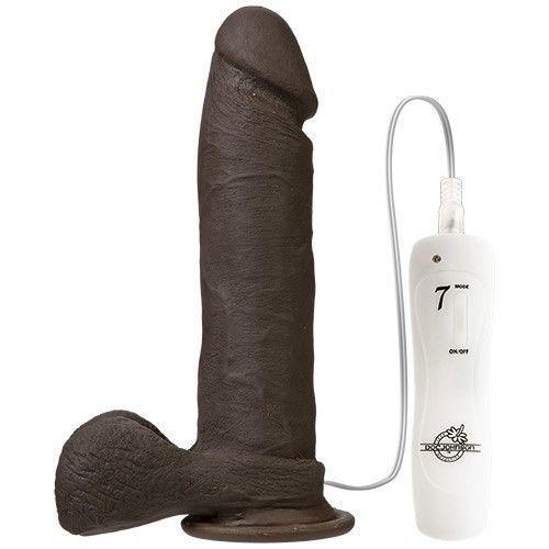 Vibratore Ultrarealistico Realistic Cock Vibrating 8 Black