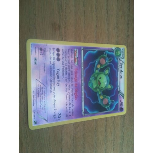 Carte Pokémon 57/114 Symbios 90 Pv Super Rare - Reverse Noir & Blanc Neuf Fr