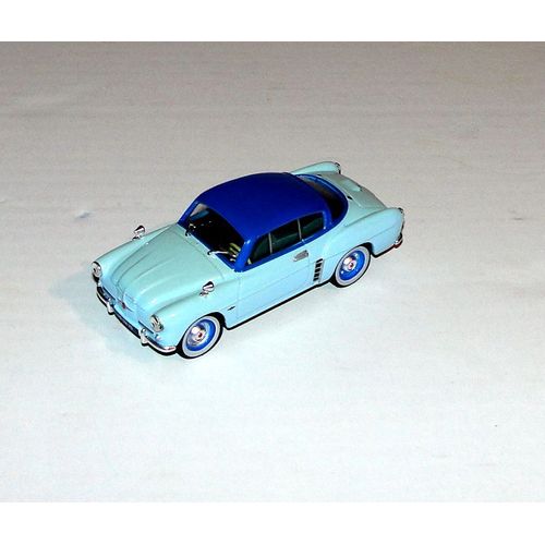 Automobile / Voiture Miniature : Renault 4 Cv Coupé Bleu 1956 ( Échelle 1/43 )
