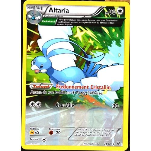 Carte Pokémon 74/108 Altaria 90 Pv - Rare Xy06 Ciel Rugissant Neuf Fr