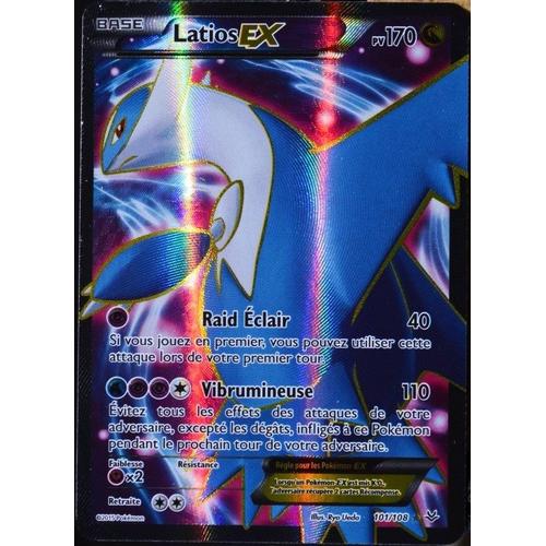Carte Pokémon 101/108 Latios-Ex 170 Pv Ultra Rare Xy06 Ciel Rugissant Neuf Fr