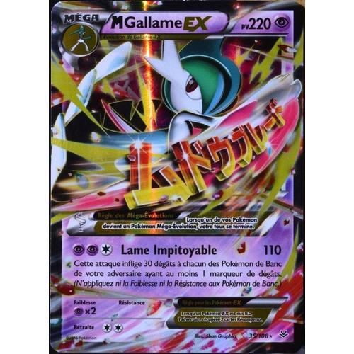 Carte Pokémon 35/108 M-Gallame-Ex 220 Pv Ultra Rare Xy06 Ciel Rugissant Neuf Fr
