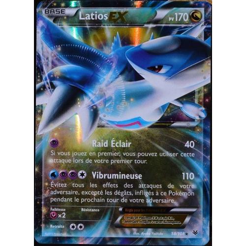Carte Pokémon 58/108 Latios-Ex 170 Pv Ultra Rare Xy06 Ciel Rugissant Neuf Fr